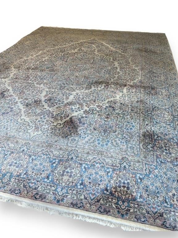 Persian Kerman rug photographed for the spring 2024 World of Decor High Point auction catalog